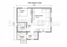 Mnogoskatny rettangolare 6x7 House è una grande opzione per l'estate