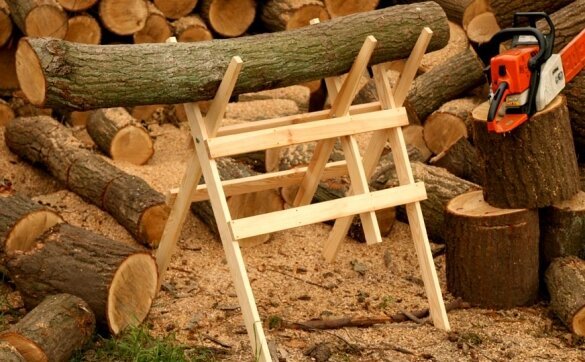 Standard scatola di legno per legna da ardere.
