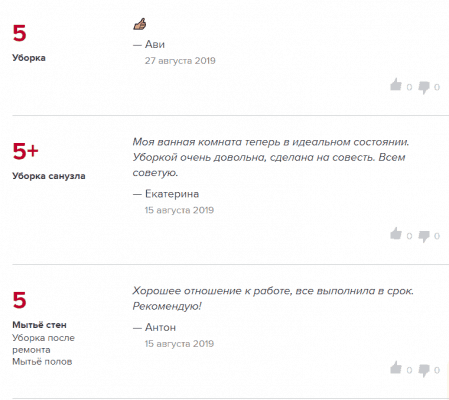 Opinioni di lavorare con il sito Profi.ru