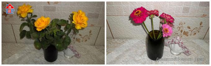 I fiori decorano il vaso