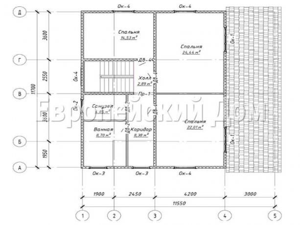 Disposizione del secondo piano. Fonte delle foto: dom-bt.com